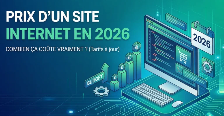 Comparatif prix création site internet 2026 : Tarifs Site Vitrine et E-commerce par agence et freelance